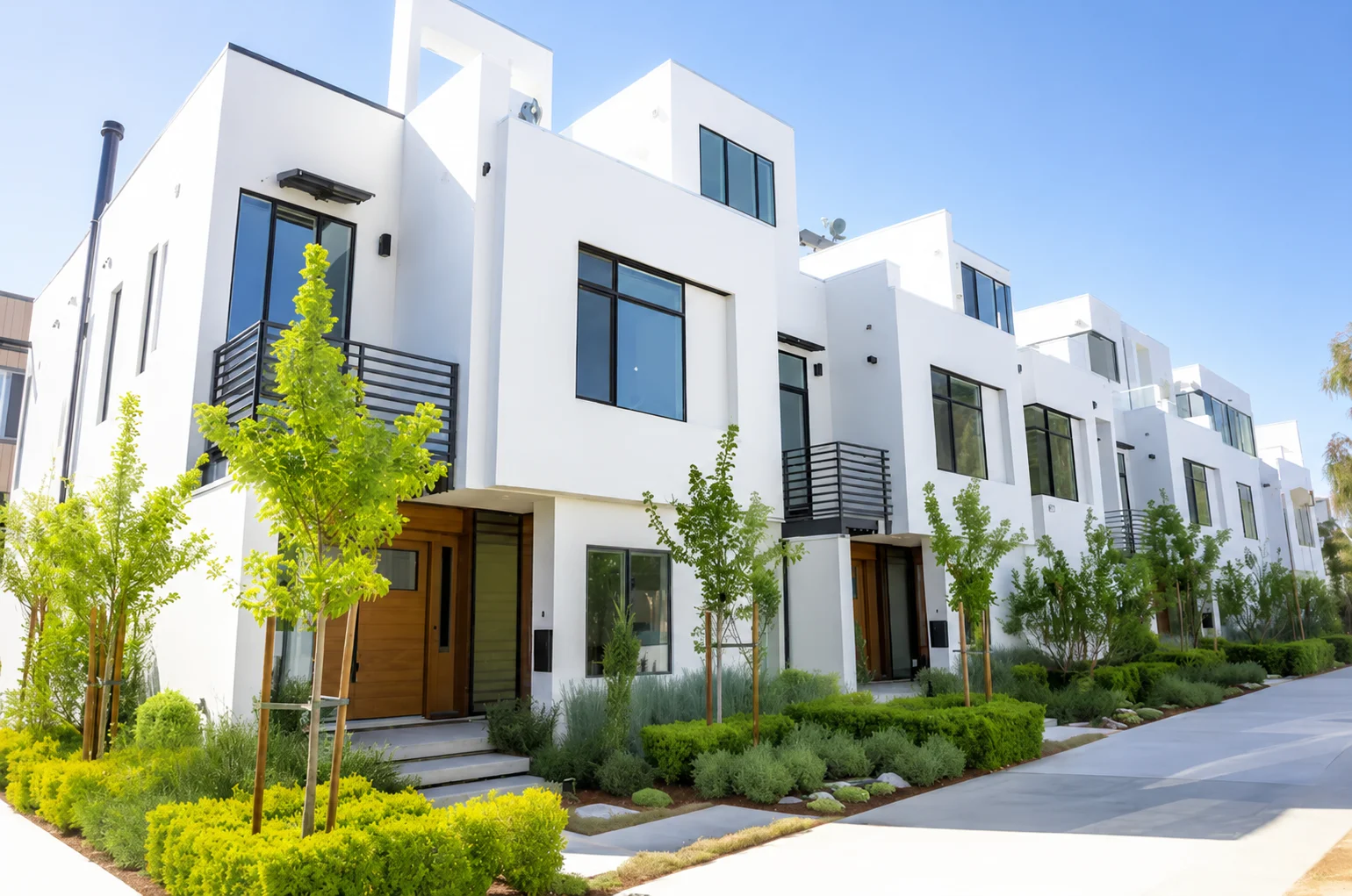 Strata painting for a Sydney apartment building and townhouse complex